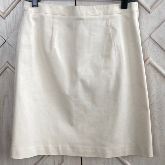 Tory Burch Ivory Denim Skirt NWOT - Picture 5 of 6